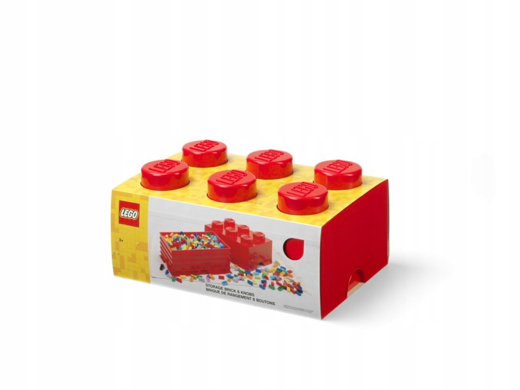 Lego Classic 40000800 Kontejner kostka Lego Brick 6 červená