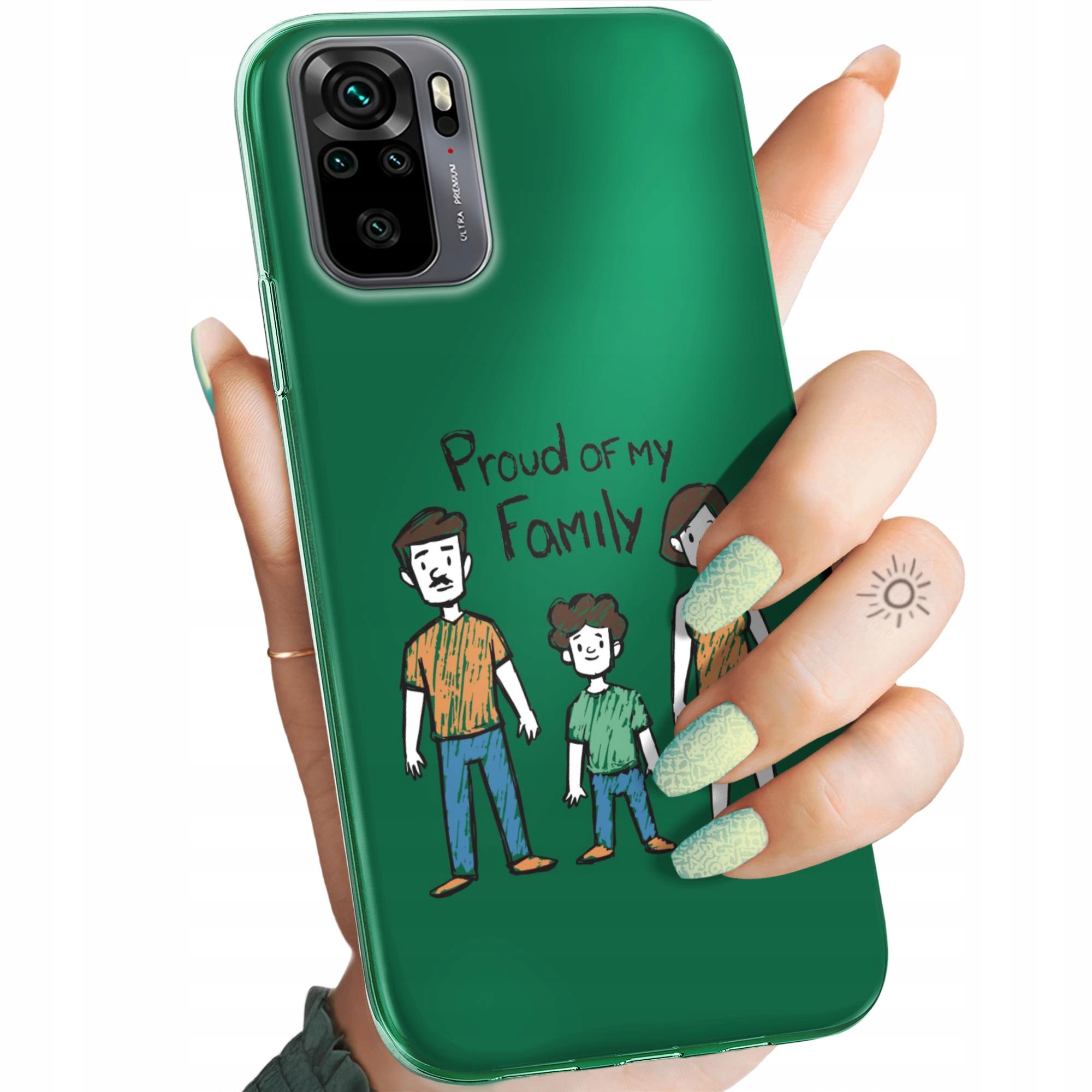 Etui Do Xiaomi Redmi Note 10 Rodzina Familia Dom Obudowa Pokrowiec