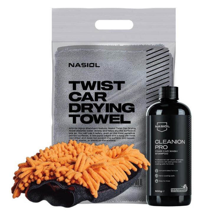 Sada Nasiol – CleanionPro 500 ml Car Wash Mitt Twist Drying Towel