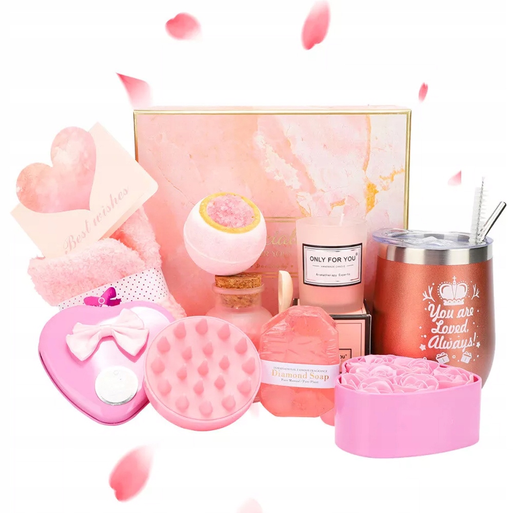 Dárek Ženy Dívky Spa sada Mýdlo Koupelová koule Mořská sůl sada