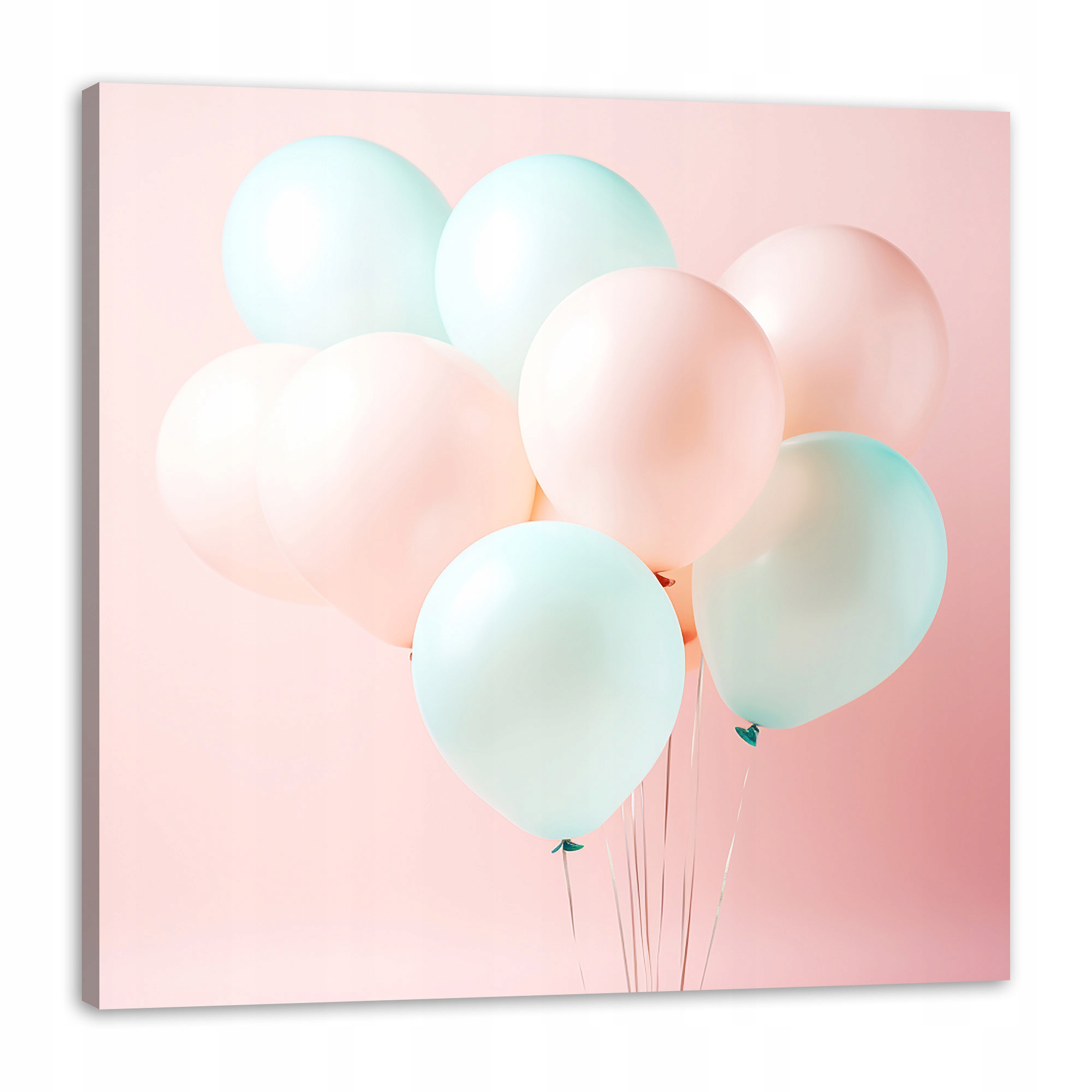 Obraz na plátně Balóny Růžové Modré Svět plný barev 80x80