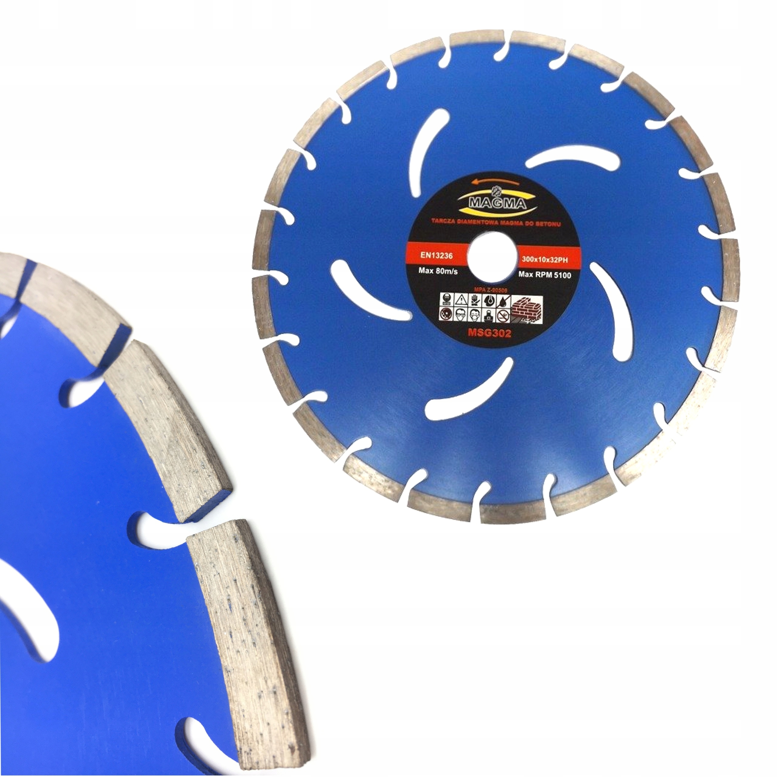 

Tarcza Diamentowa Do Betonu 300x32 Msg Segment