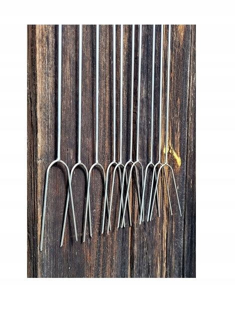 6 mm vidličky celé nerezové 140 cm 10 kusov vidličky na klobásy a klobásy