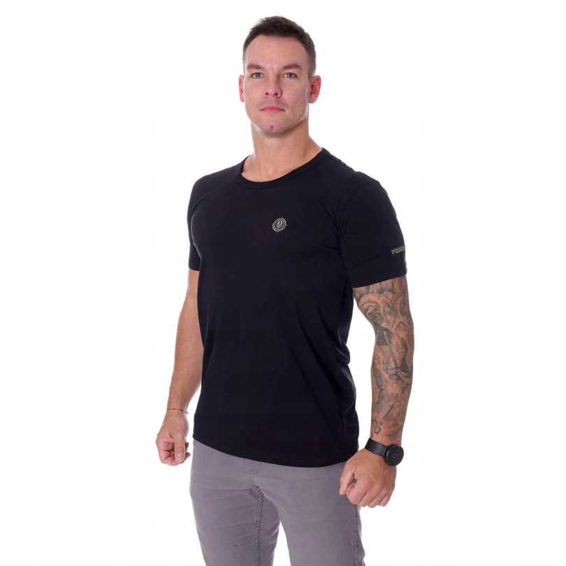 Poundout Koszulka T-shirt męski BATTLE czarny M Płeć mężczyzna