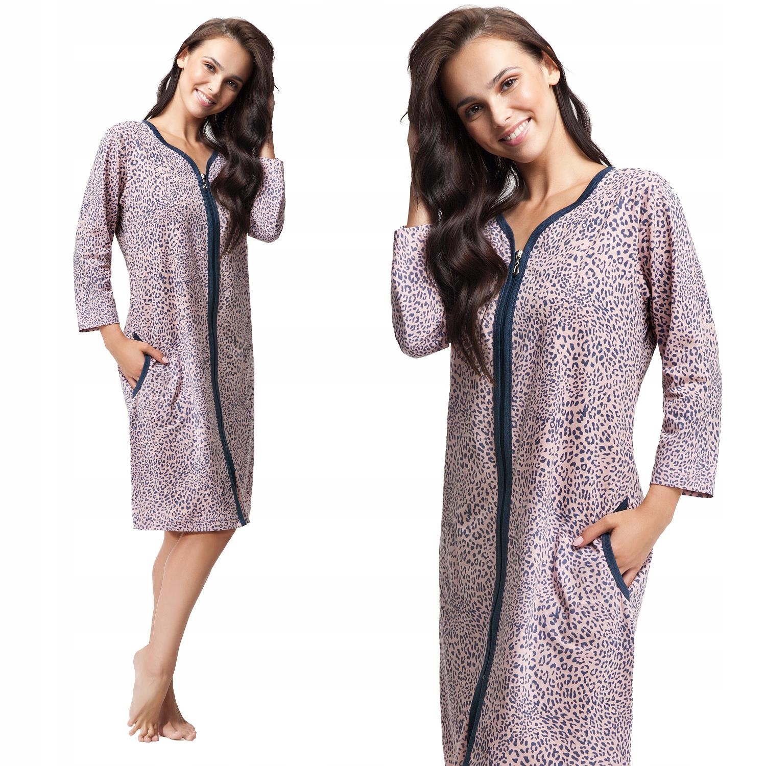 

Szlafrok damski bawełna Luna kod 362 w cętki [L]