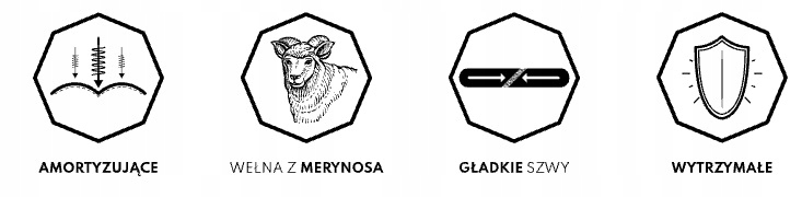 Skarpetki TREKKINGOWE Comodo TR12 MERINO gt43-46 Marka Comodo