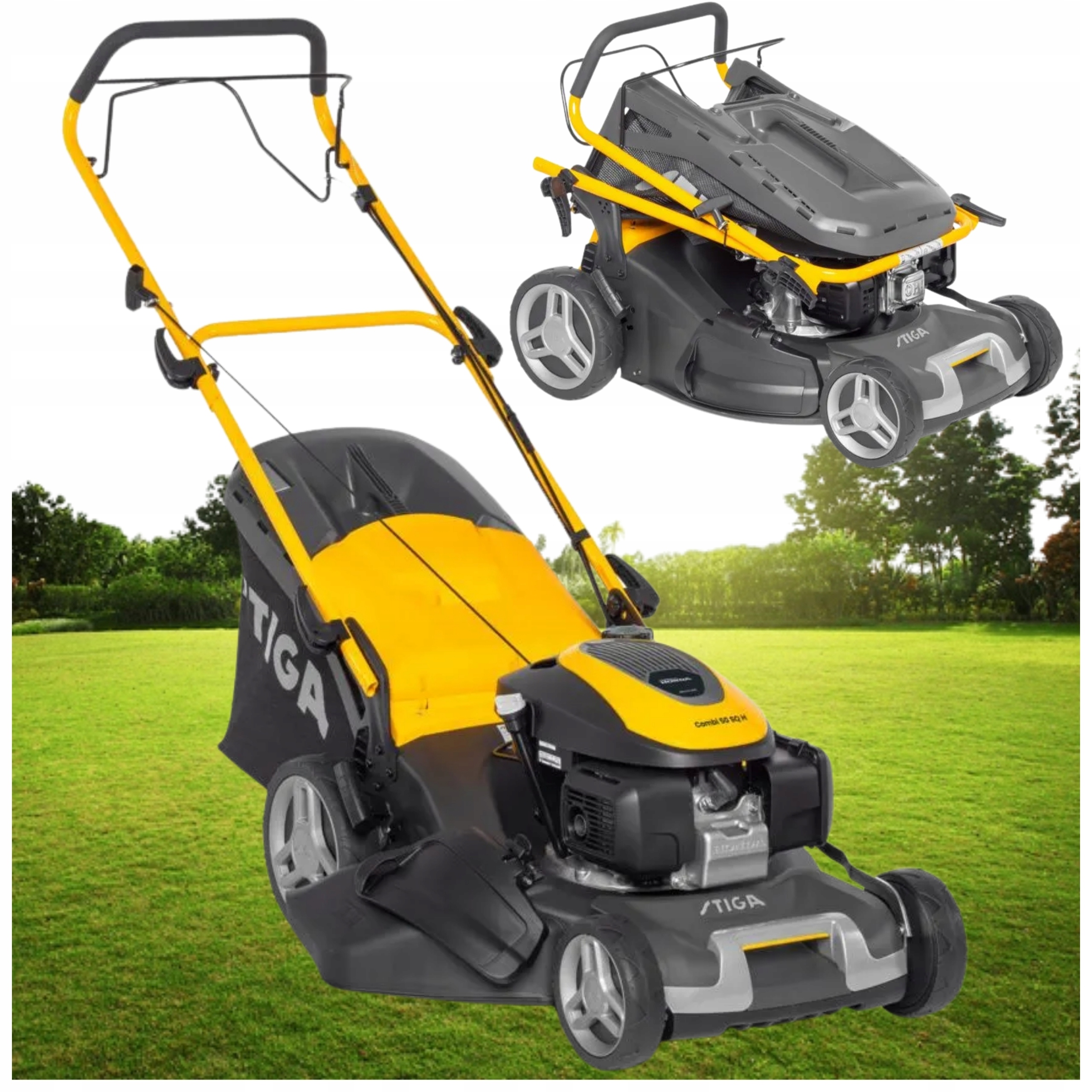Stiga Combi 50 Sq H 48cm 3.3 kW 167cm³ 70L Kosiarka Spalinowa Silnik Honda