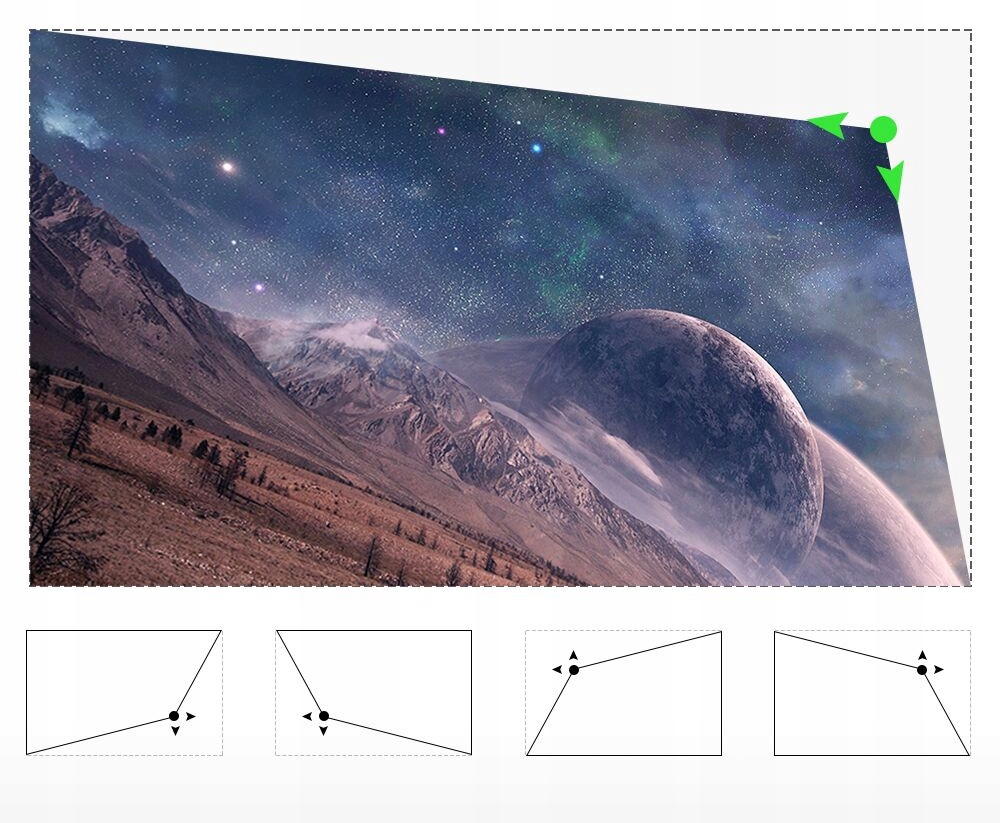 Projektor rzutnik Led Full Hd 4K Autofocus Auto keystone Android Klawiatura Jasność lampy (ANSI) 17400 lm