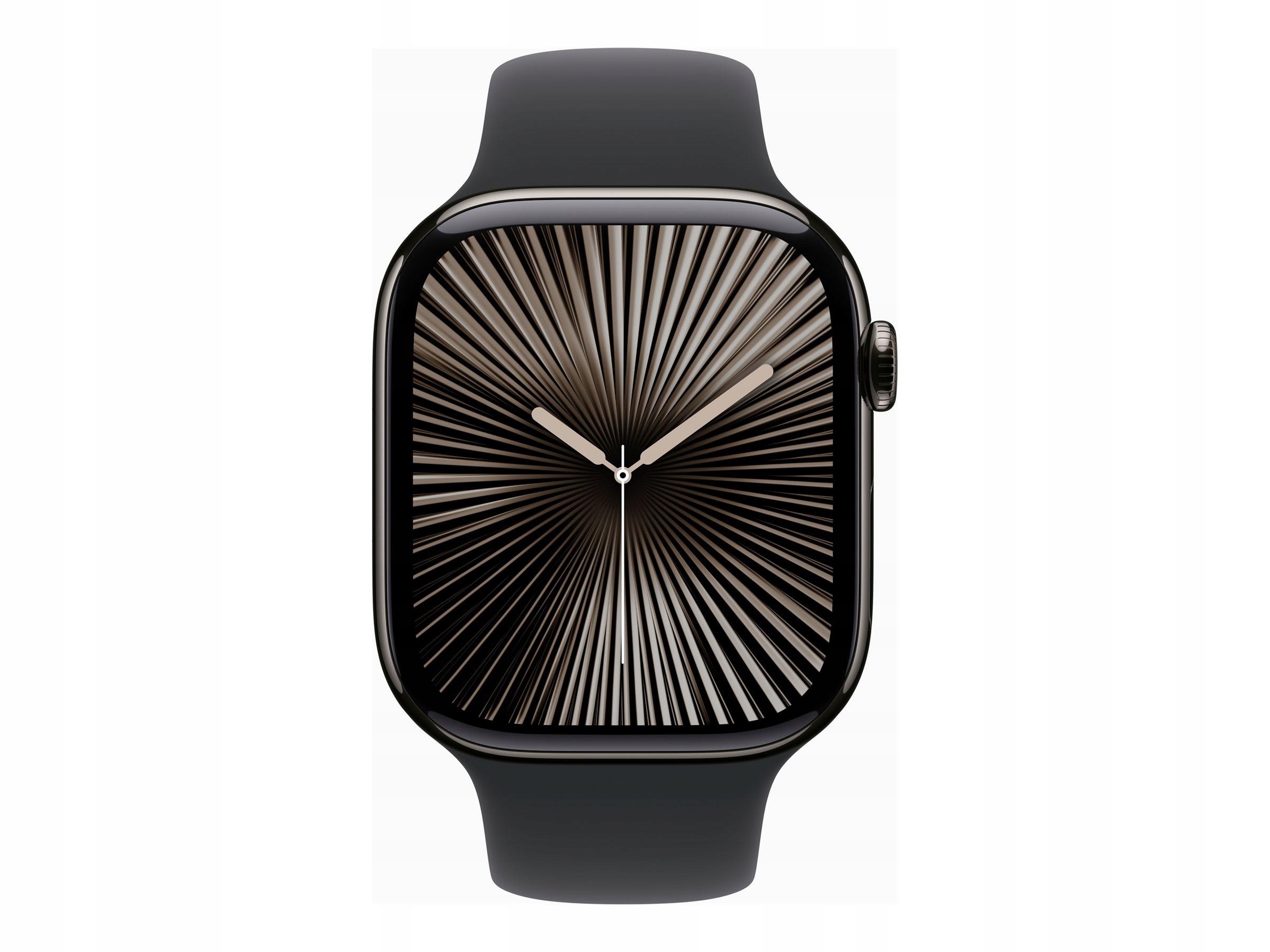 Apple Watch Series 10 Gps Cellular 46mm Slate Titanium Case with Black