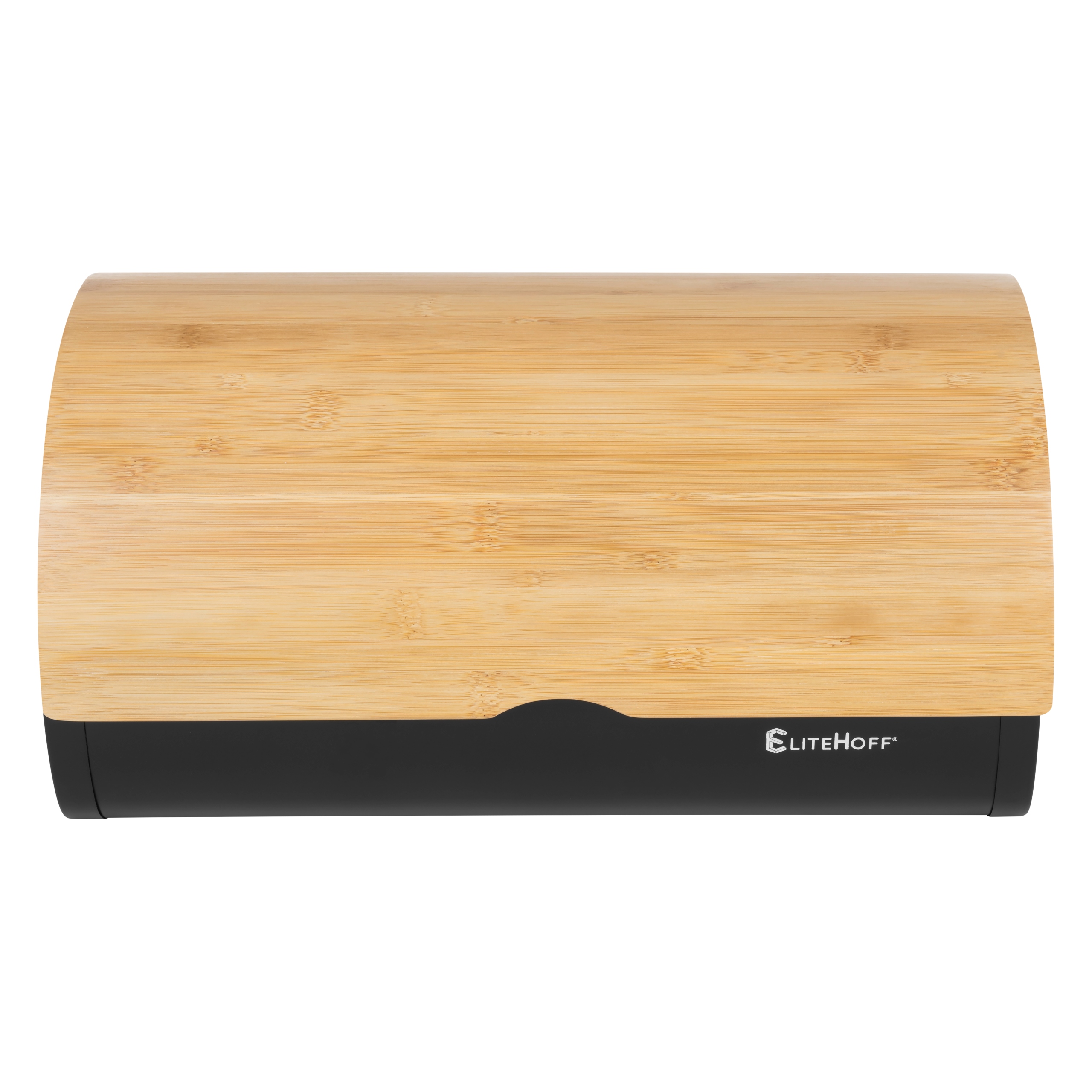 CHLEBAK POJEMNIK NA PIECZYWO STALOWY Z BAMBUSOWĄ POKRYWKĄ 38x24x20CM