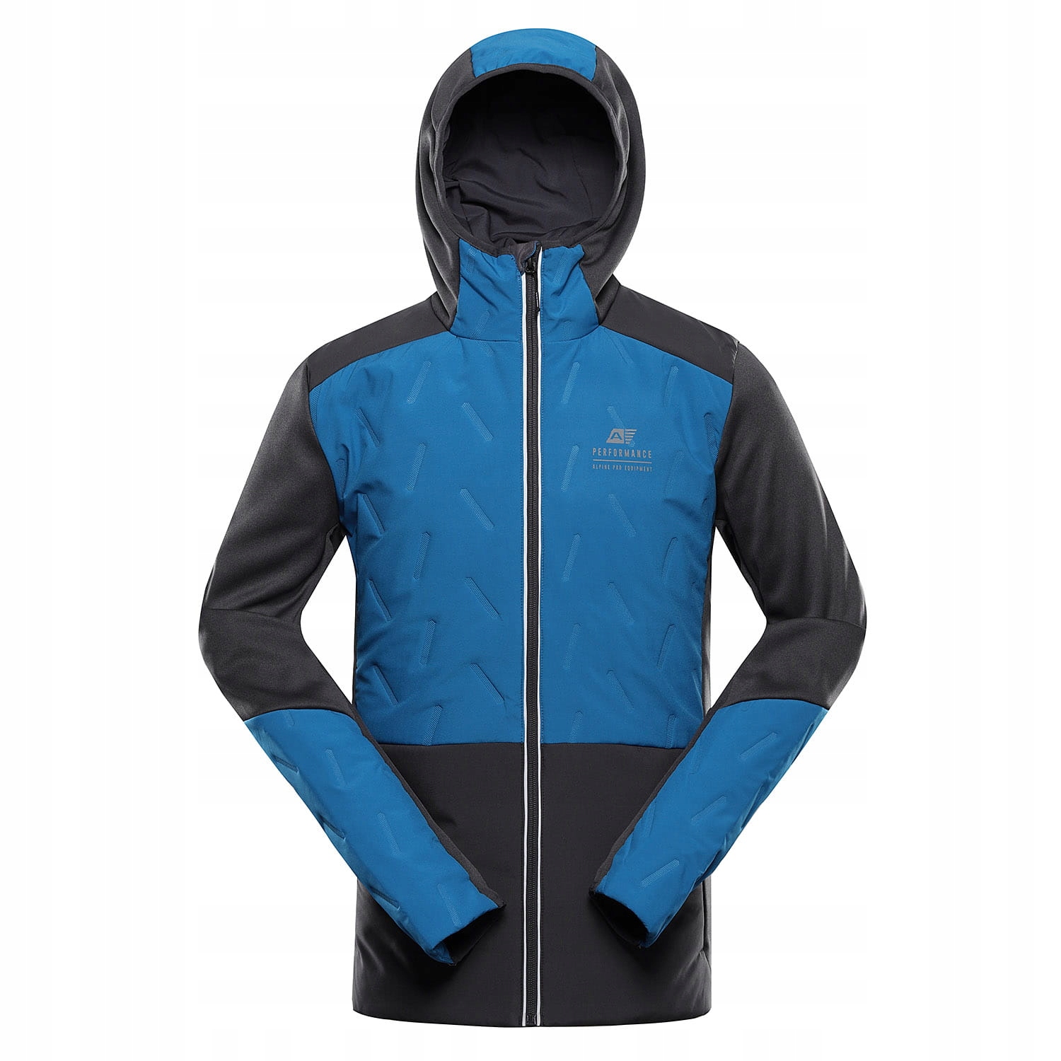 Męska bluza trekkingowa hybrydowa Alpine Pro Gomar k.niebieski r.M