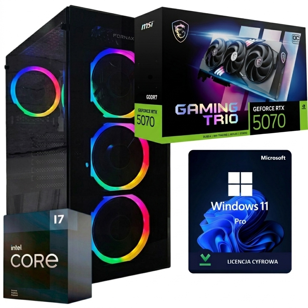 Herní Počítač Intel i7 32GB 1TB Ssd Rtx 5070 12GB