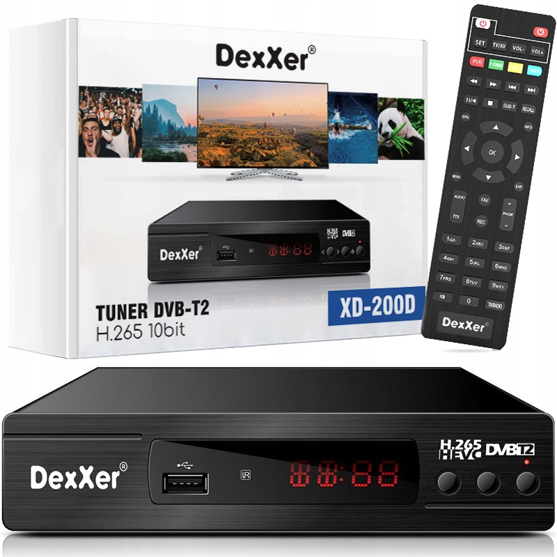 

Tuner Dekoder DVBT2 Hevc Box Hdmi H.265 10-bit