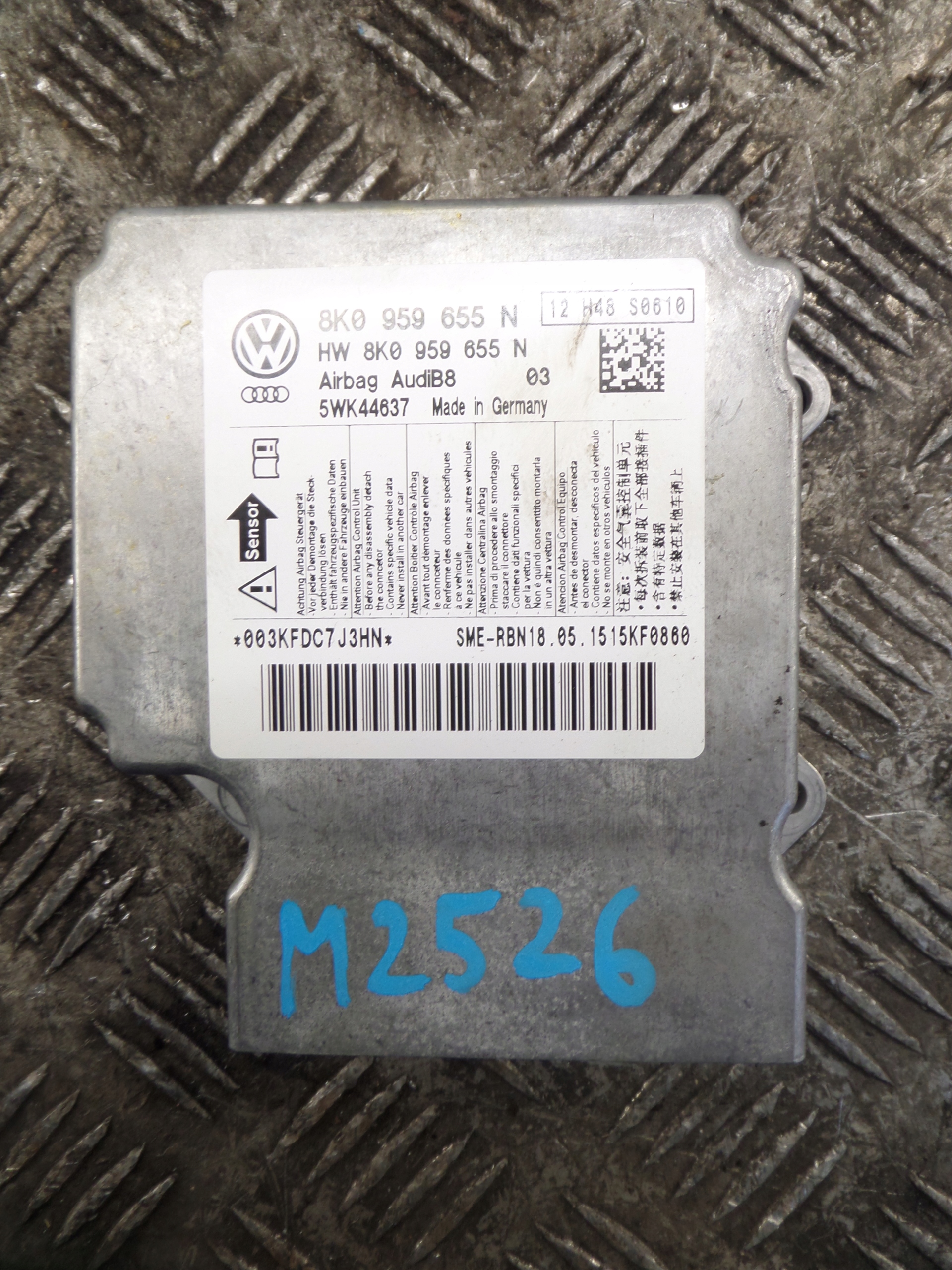 Centralina airbag modulo Audi OE 8K0959655N