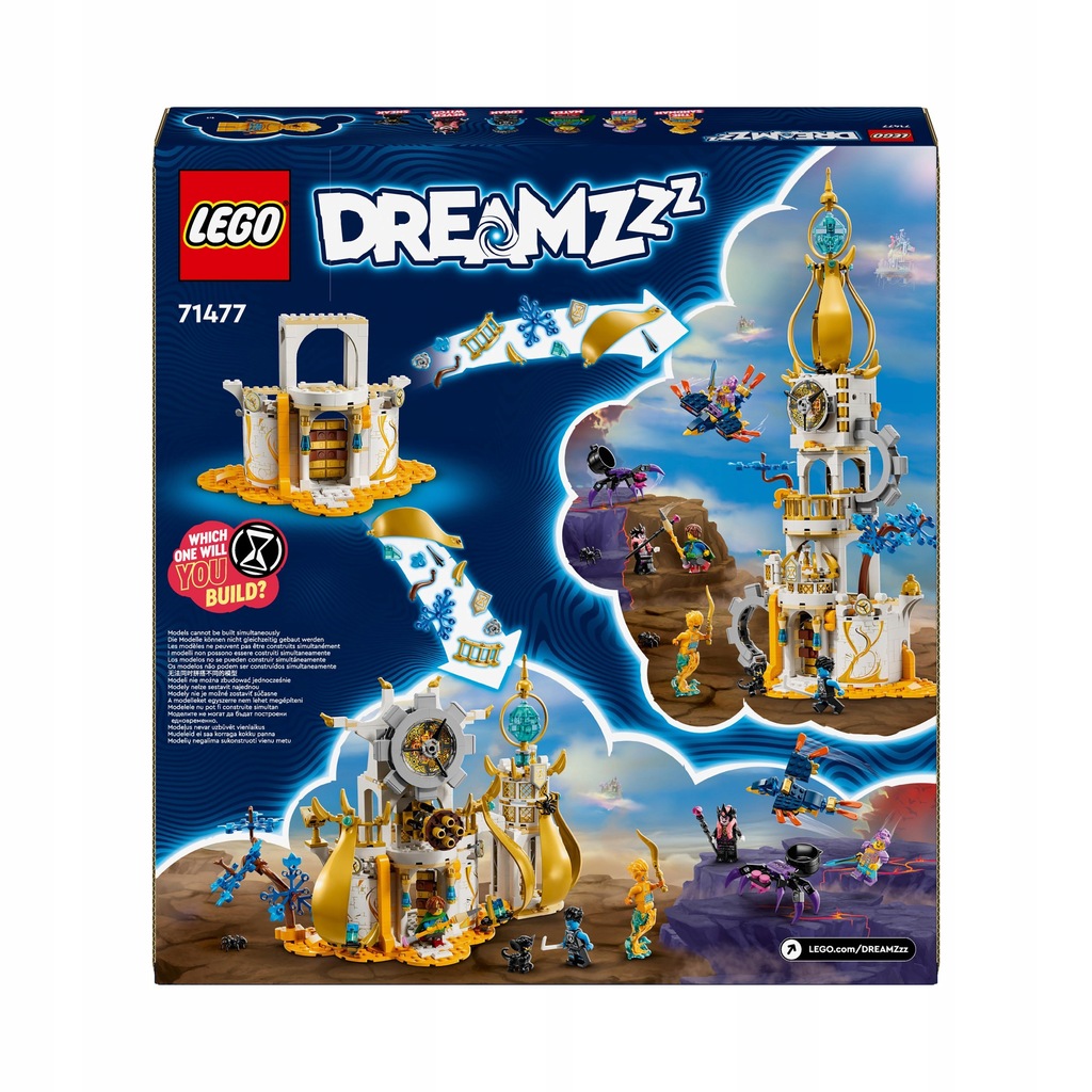 LEGO DREAMZZZ WIEŻA LUB FORTECA PIASKINA 2W1 OBROTOWY DACH DZIAŁO BROŃ SIĘ Marka LEGO
