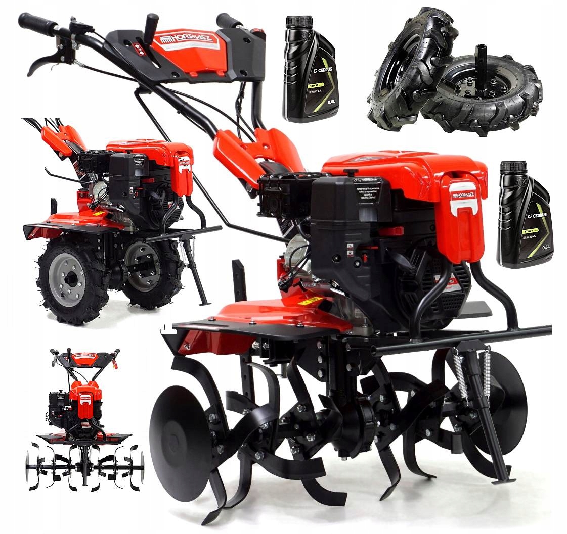 Glebogryzarka spalinowa Hortmasz Hgs LX1000 Żeliwna Olej Koła Gumowe