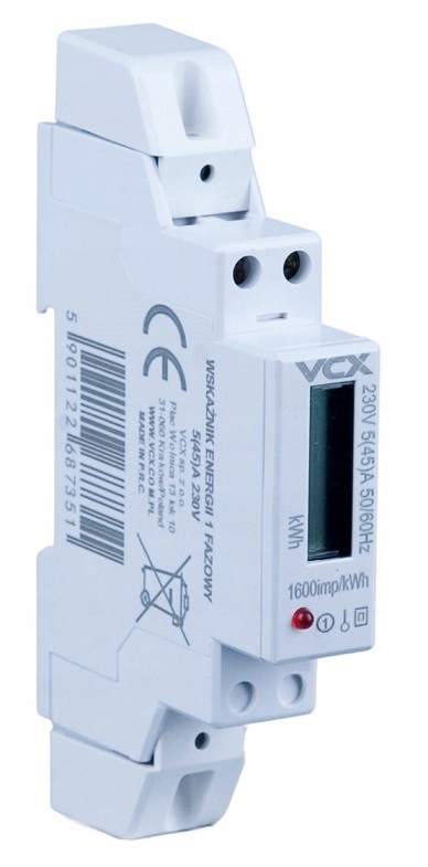 

Licznik Jednofazowy Podlicznik Energii Prądu 1-FAZ