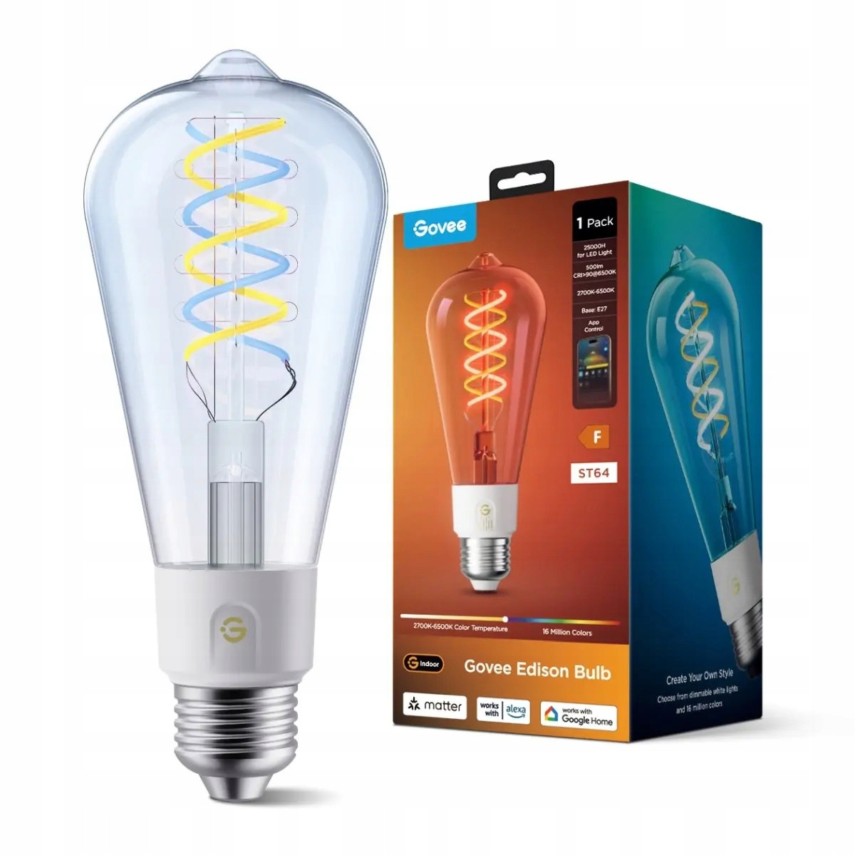 Govee R14C0 ST64 Smart Edison Bulb E27 Govee