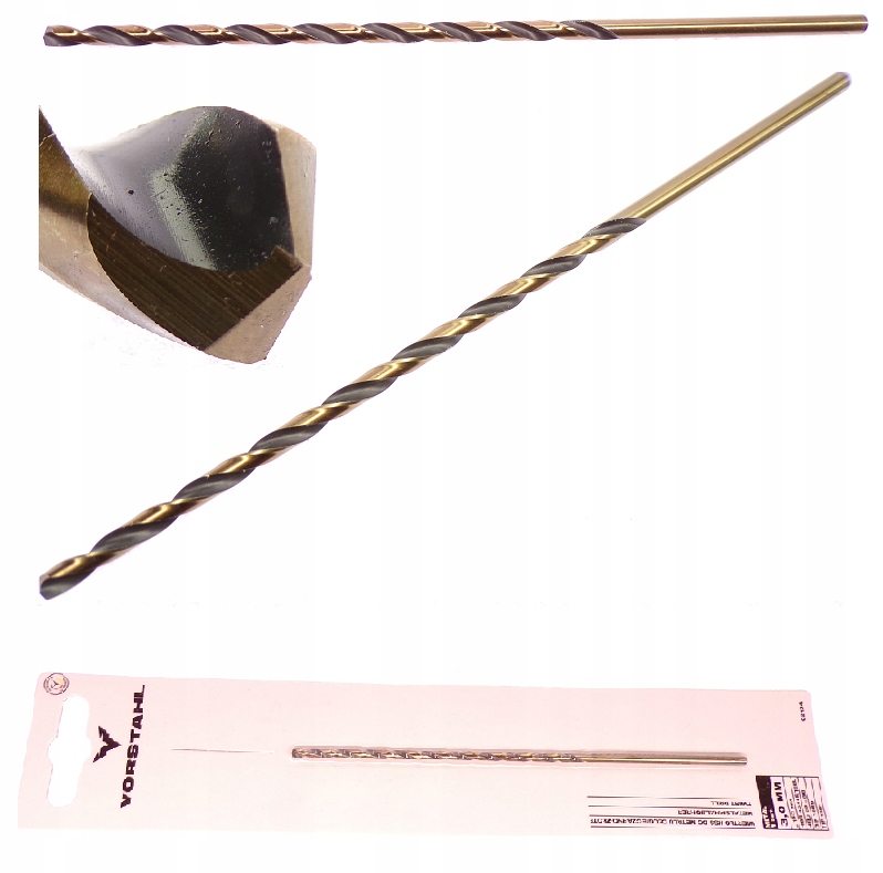 

Wiertło Do Metalu 3MM Bardzo Długie 3,0x150MM Hss