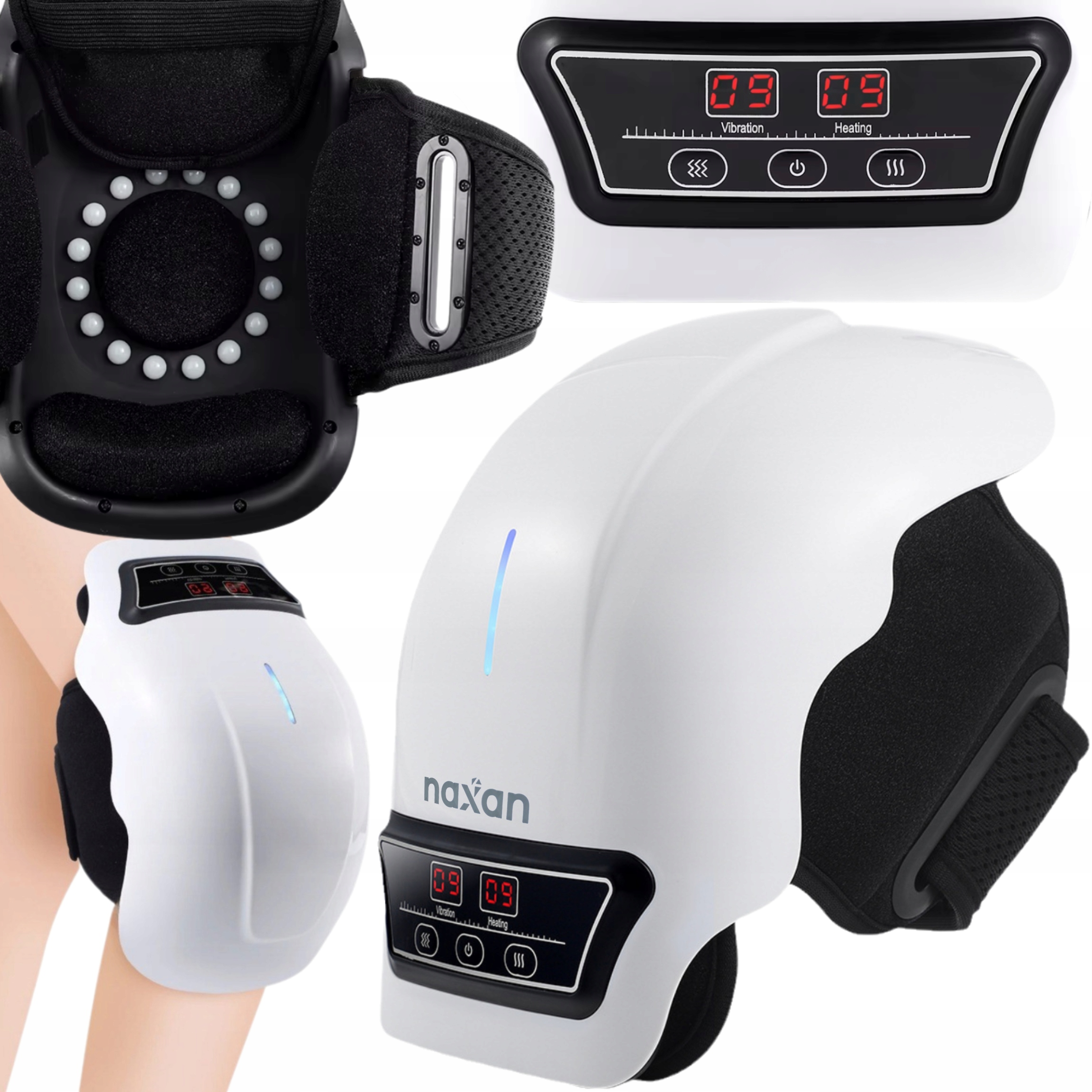 Masażer Elektryczny Kolana Bezprzewodowy Podgrzewany Wibracyjny na Ból