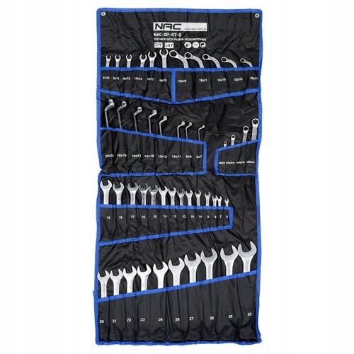 Sada očkoplochých kľúčov Nac SP-47-S, 47 kľúčov