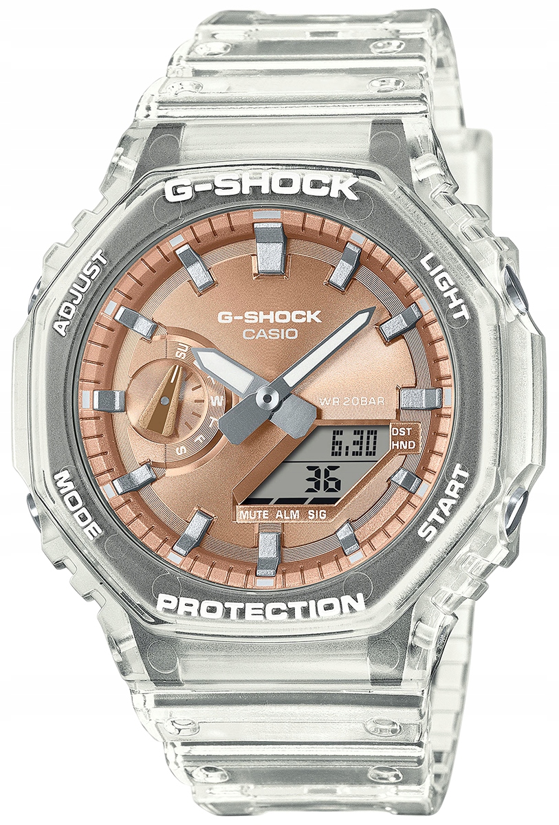 Hodinky Casio GA-2100BM-7A5ER G-shock Transparentní Voděodolné 200M