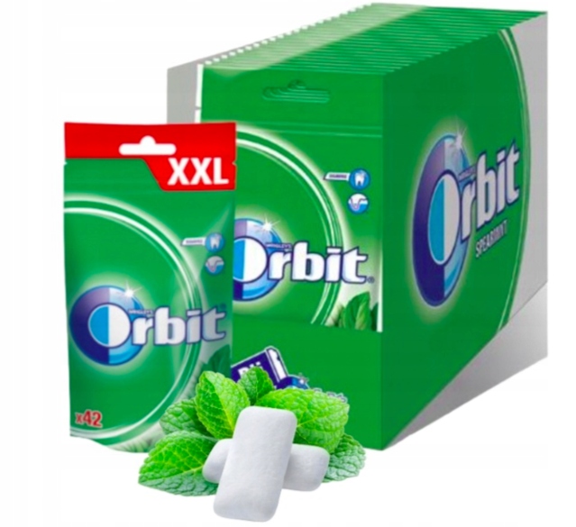 Žvýkačka Taška Orbit Spearmint XXL 50g/18