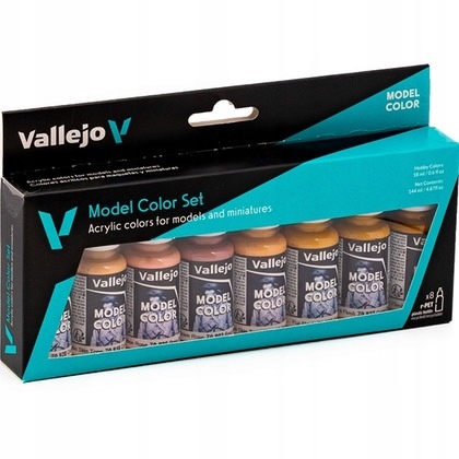Vallejo: 70.124 Model Color Set Tóny tváře a pleti (8 x 18 ml) /Vallejo