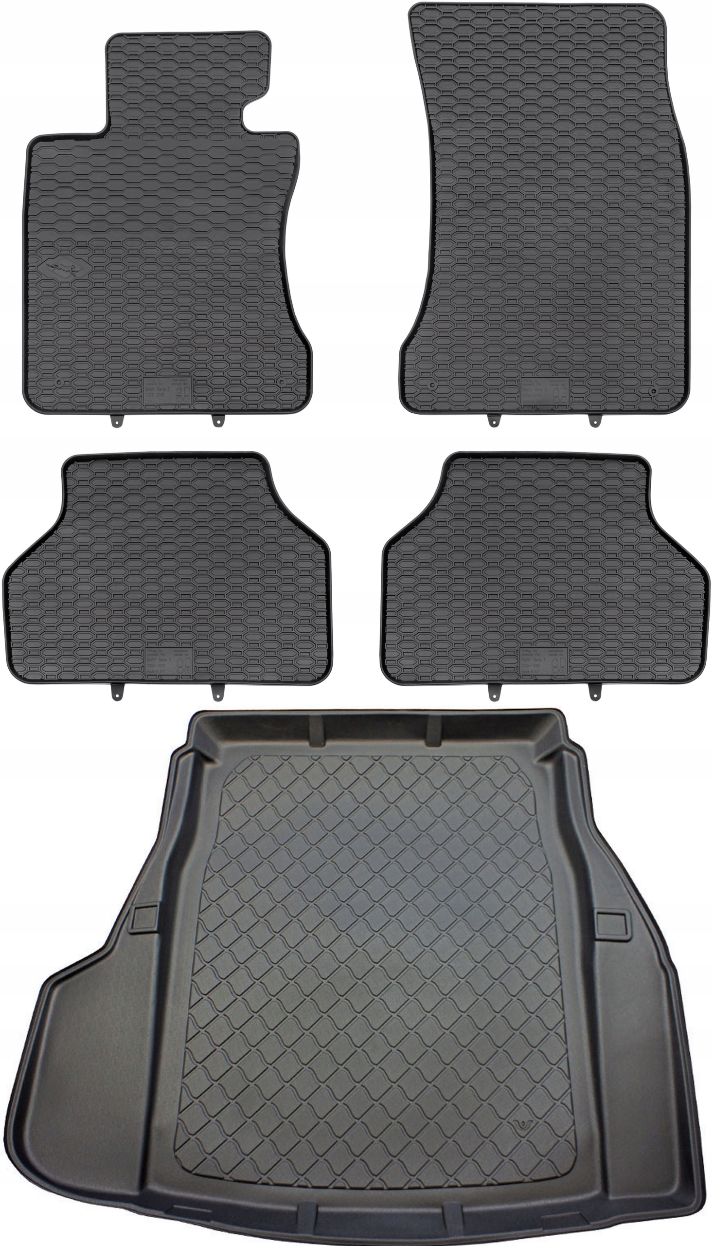 Bmw 5 E60 Sedan 2003-2010 Koberce s rohožou