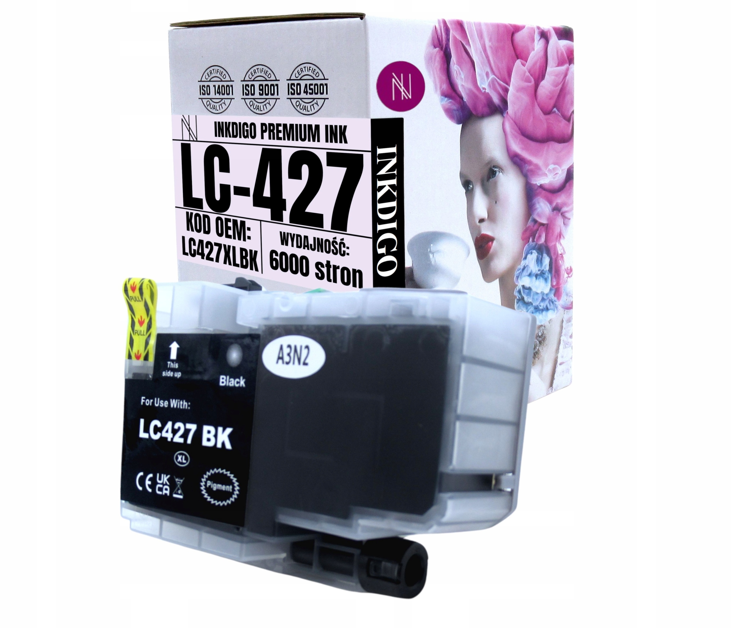 Inkoust Do Tiskárny Brother MFC-J5955DW J6955D J6959DW Náhradní LC-427XLBK