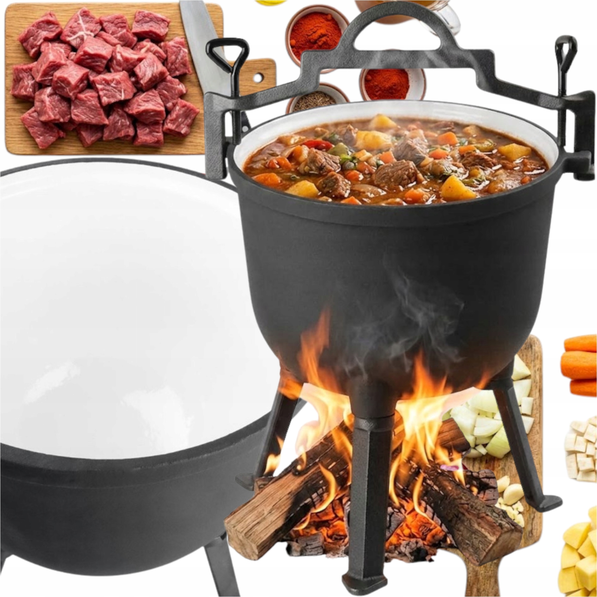 Litinový Smaltovaný Kotlík S Nepřilnavou Povrchovou Úpravou 7,8 Kg