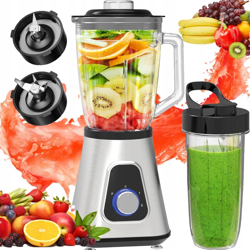 Skleněný Stolní Mixér Na Koktejly, Smoothie Mlýnek S Cestovním Hrnkem