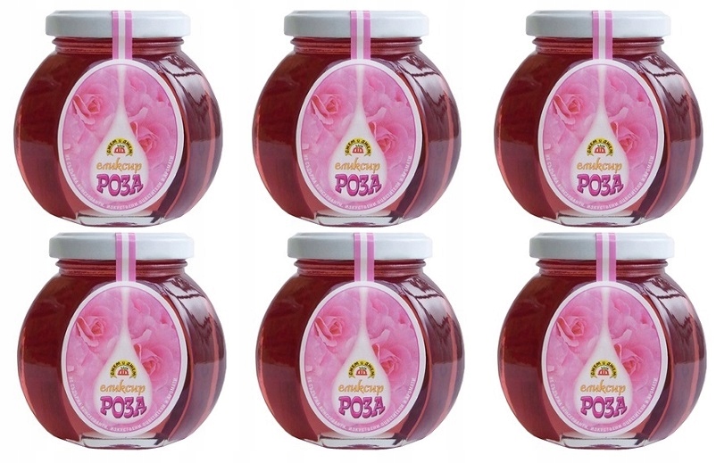 Eliksir Syrop różany konsystencja miodu Bułgaria 250g Rose