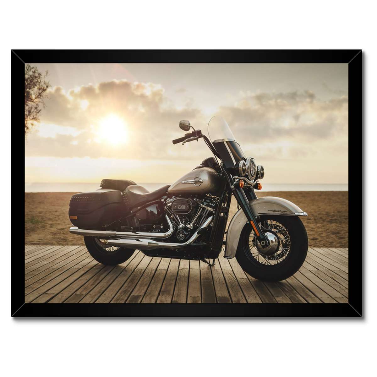 Plakáty v rámu 40x30 Harley Davidson Motocykl