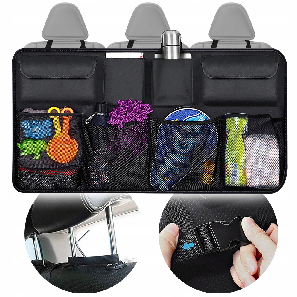 Organizer Do Samochodu Do Bagażnika Na Siedzenia Auta Kieszonki Przegródki