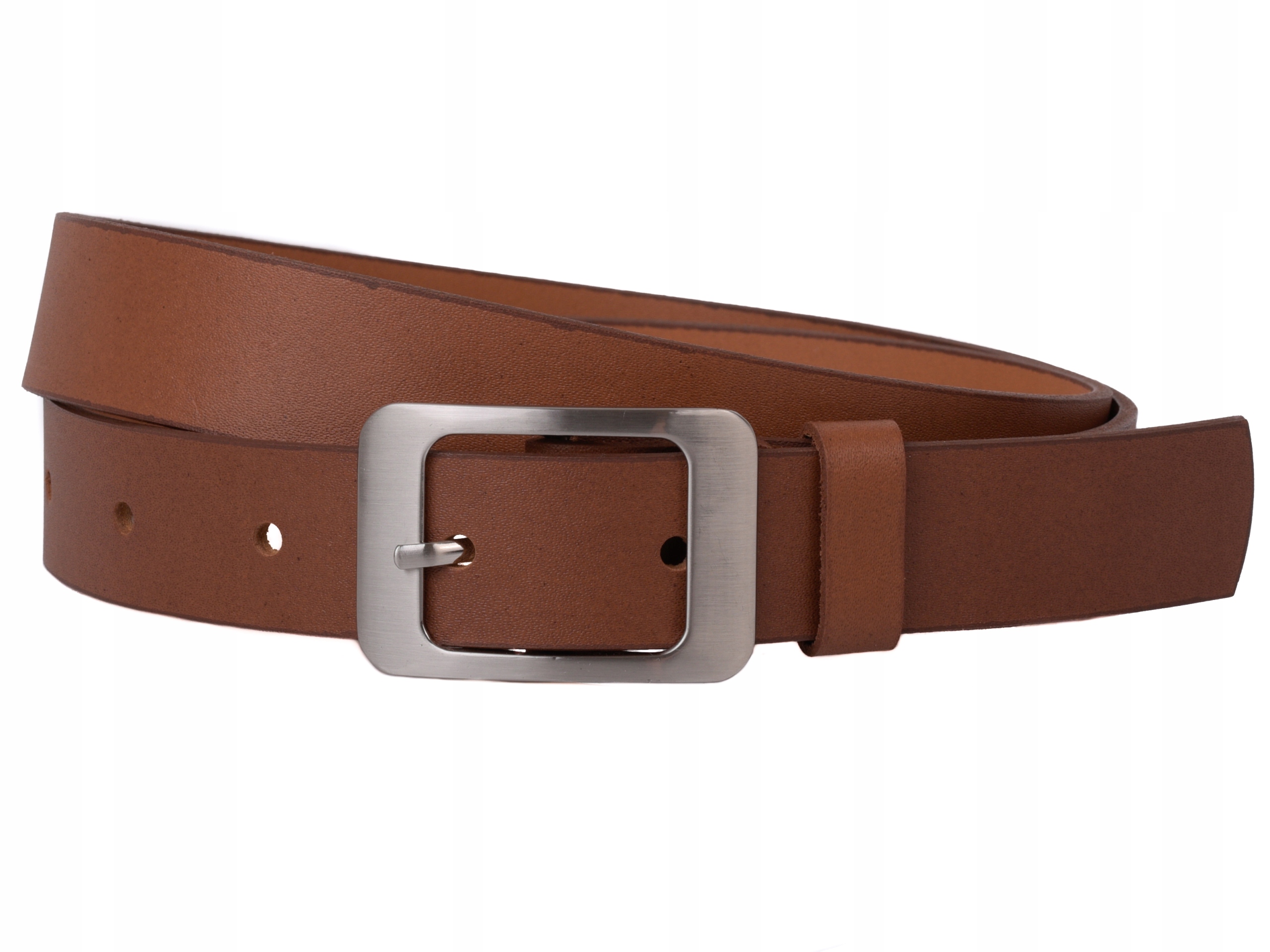 

Skórzany Pasek damski 3cm Brąz