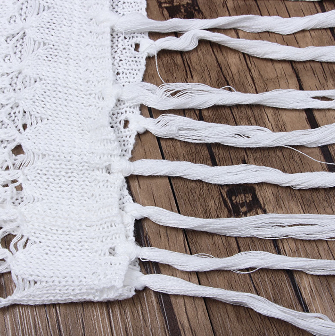 SZYDEŁKOWA SUKIENKA PLAŻOWA MAXI BIAŁA HAFT Materiał dominujący poliester