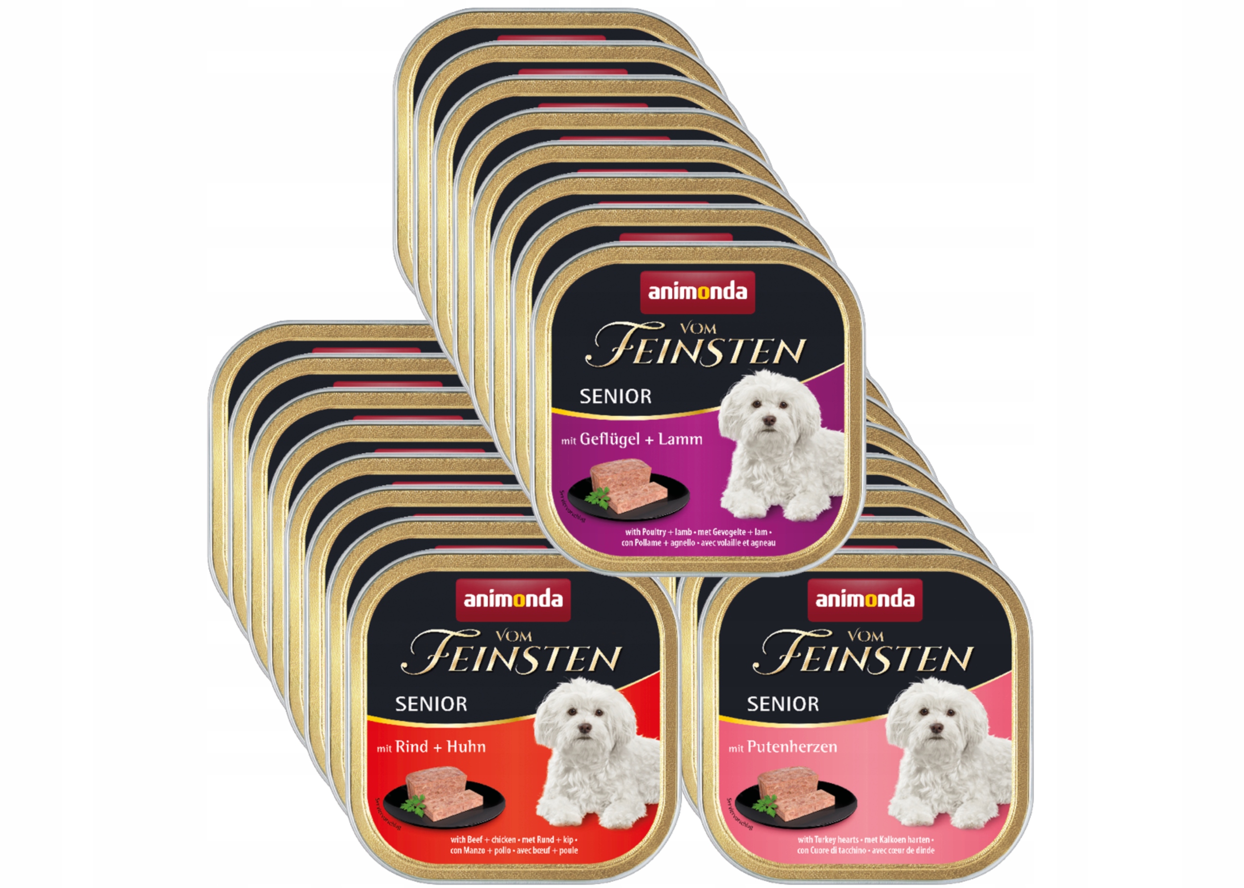 Animonda vom Feinsten Senior tacka Zestaw 24x150g – MIX smaków