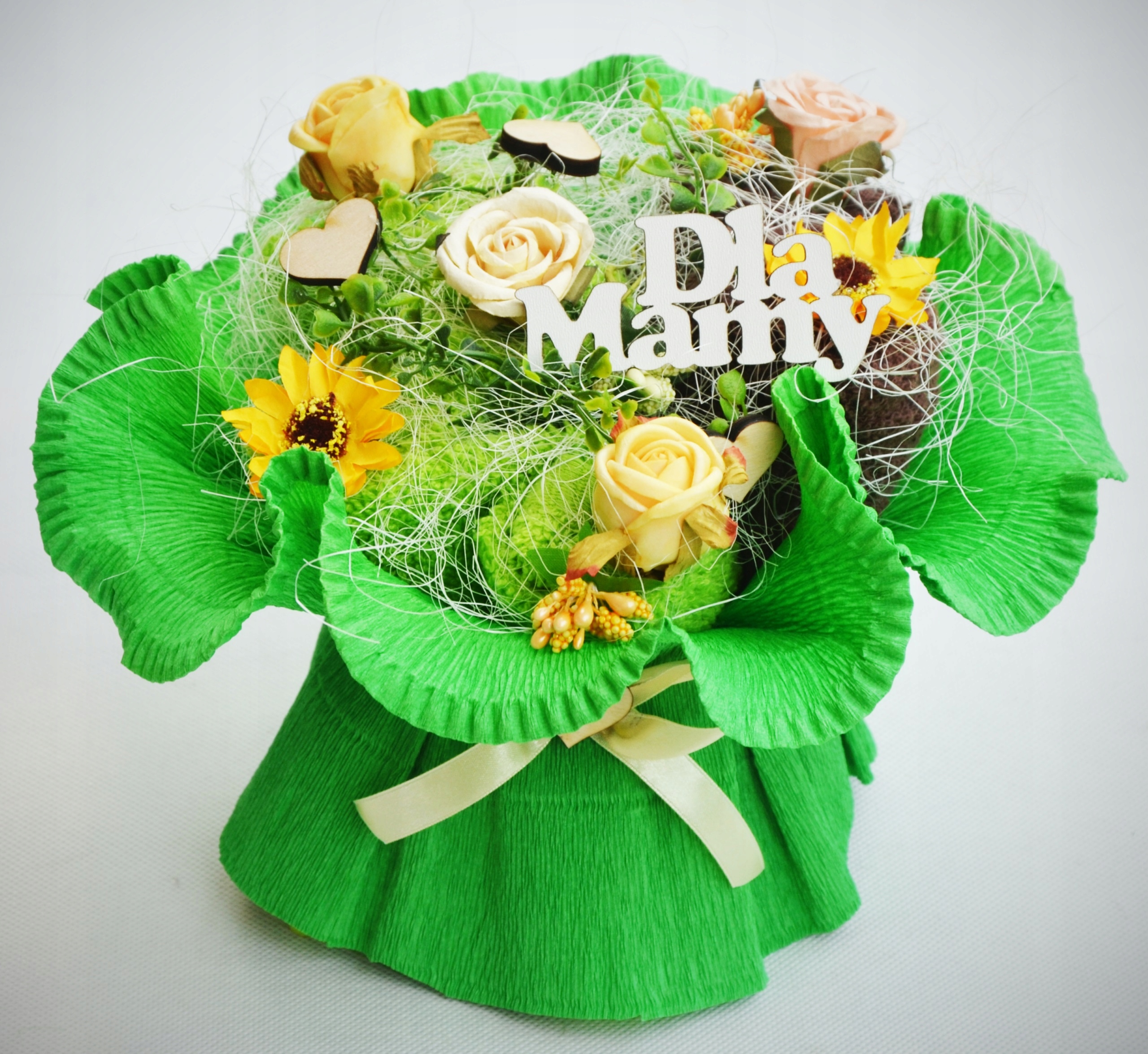 Wyjątkowy Praktyczny Prezent dla Mamy Ładny BUKIET Wymiary ręcznika 30x50cm