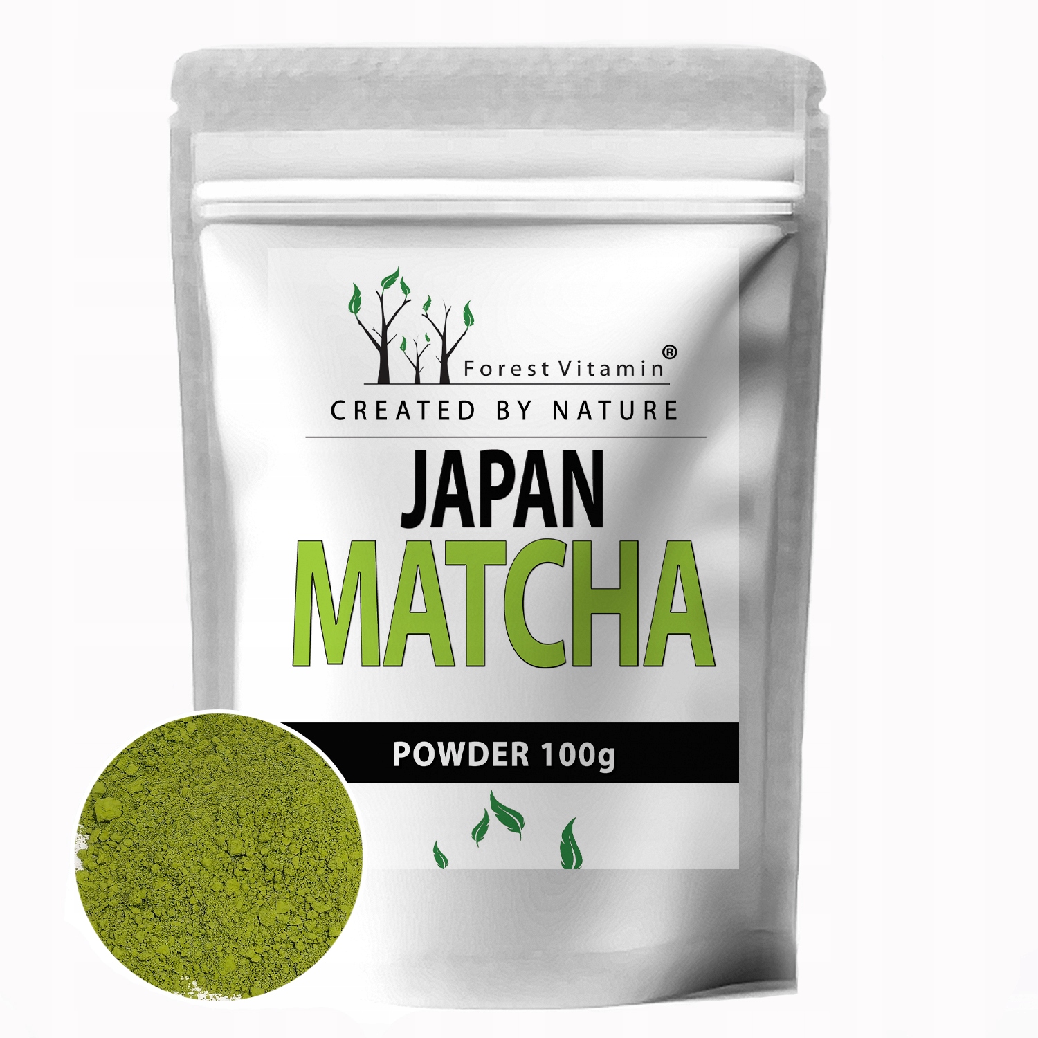 Levně Čistá Matcha 100 g Čaj Originální Prášek 100%