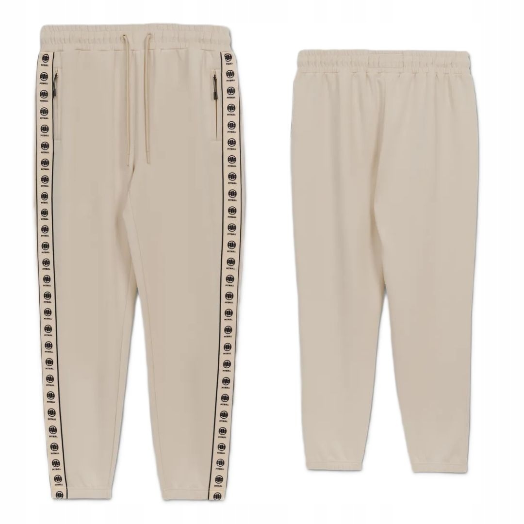 Pitbull West Coast Pánské Tepláky Powers Bílé Off-white XXL