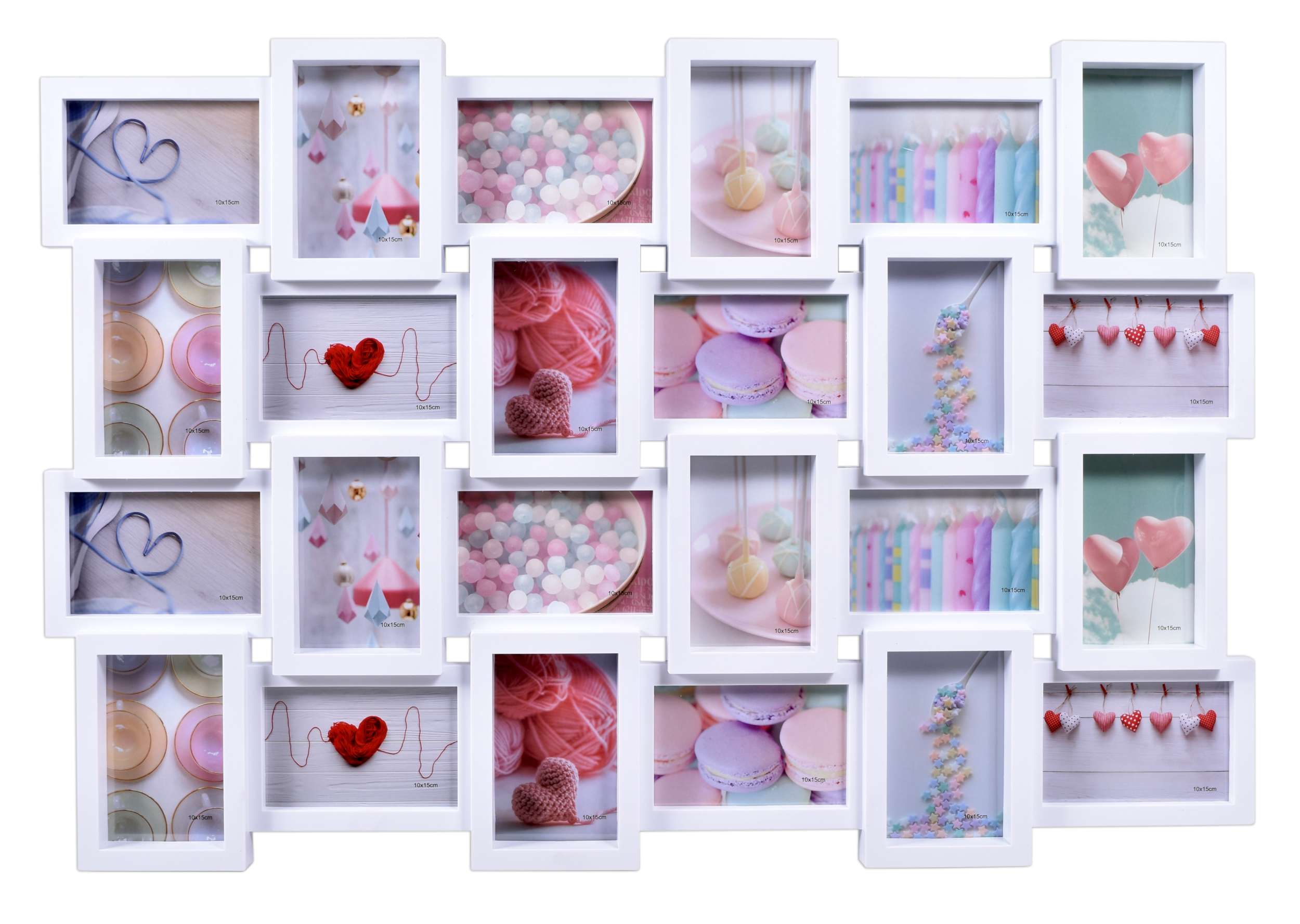 RAMKA NA ZDJĘCIA 24 FOTO ZDJĘCIE 10x15 RAMA MULTIRAMA 3D PIONOWA POZIOMA Marka Gockowiak