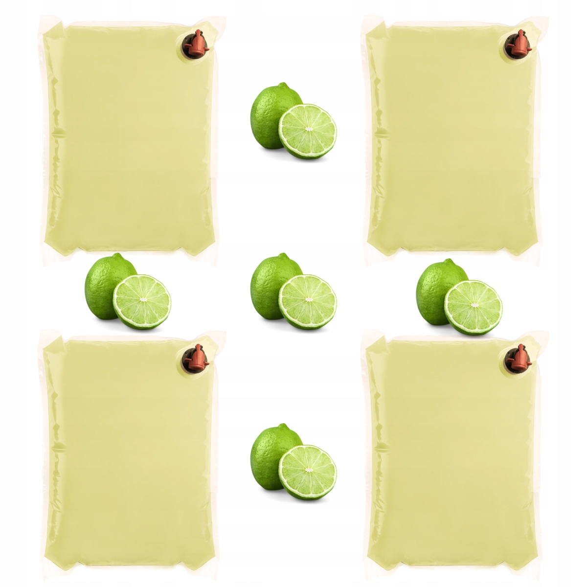 sok z limonki 4x5L 100% Orzeźwiająca Limonka naturalny do drinków Sadvit