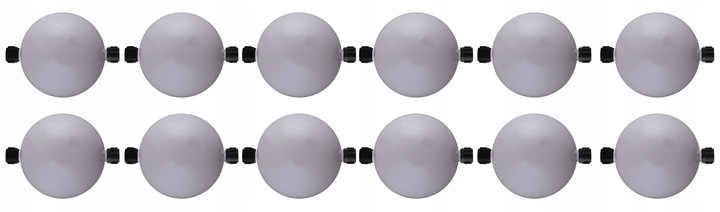 

Lampiony LED-12 kul na zewnątrz Białe