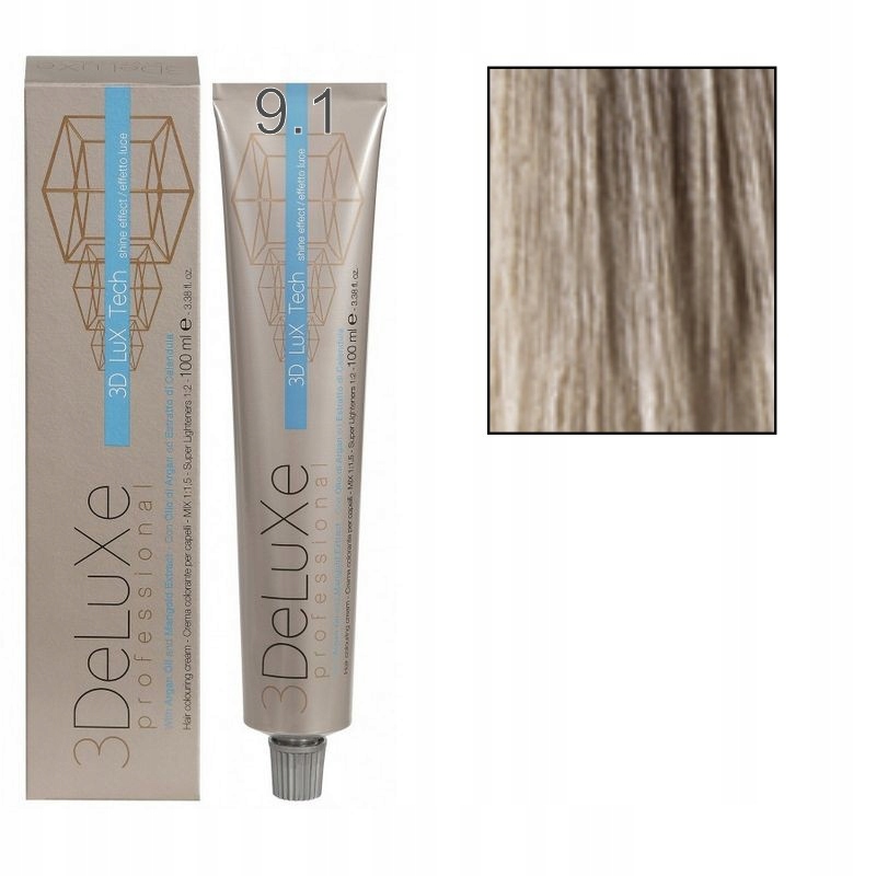 

3DELUXE Farba Do Włosów 100ML 9.1