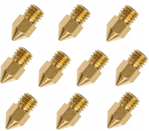 

10 x Dysza 0,4mm Creality Ender 3 MK8 M6 Zestaw