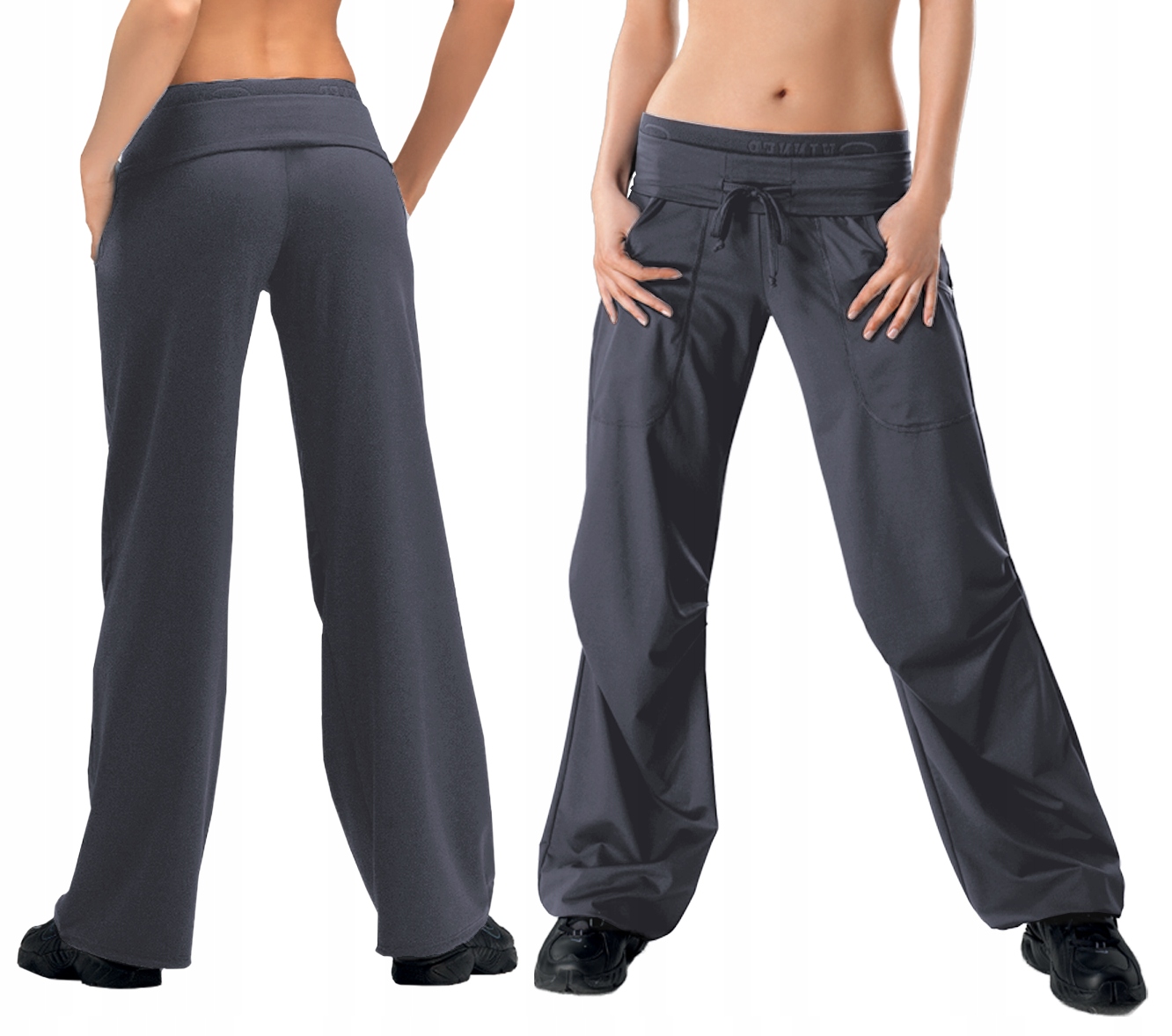 Sportowe Spodnie Dresowe Damskie Dresy Szerokie Luźne Treningowe Miranda XL