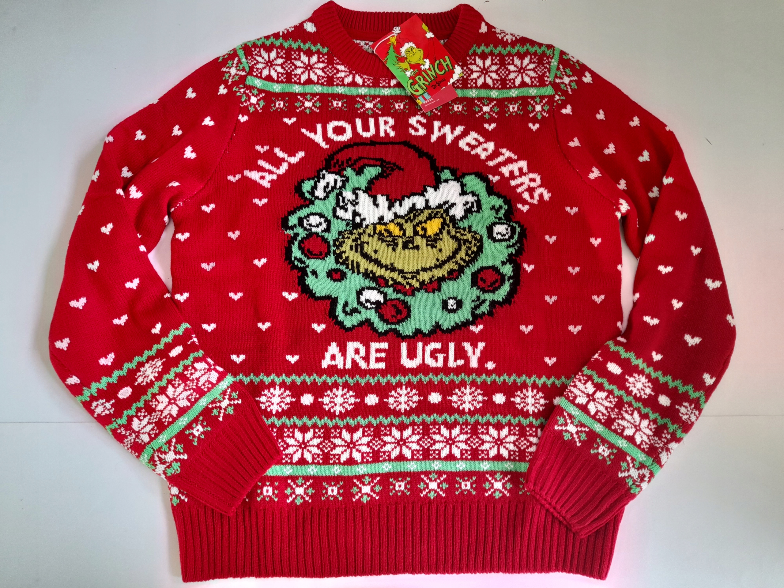 Sweter świąteczny damski GRINCH 36 S + reserved 13084407268 - Allegro.pl
