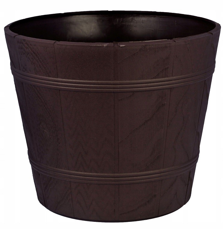 

Doniczka drewnopodobna 7 brązowa Form-plastic 0351