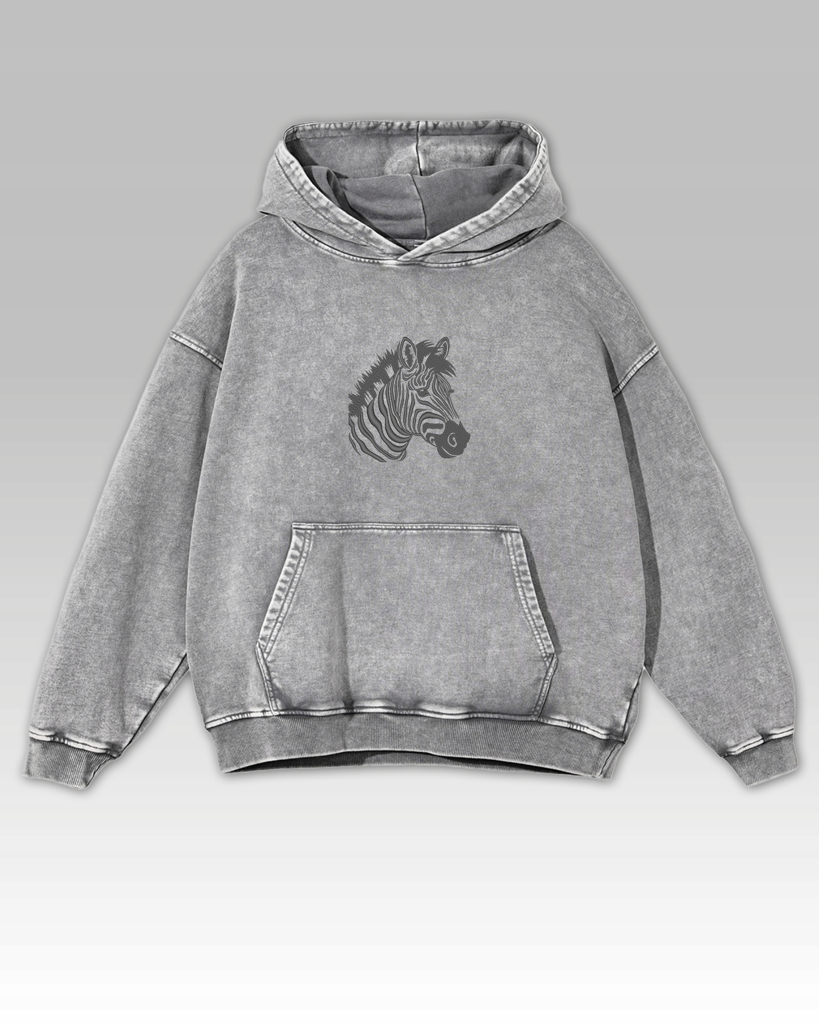 Nadměrná mikina se Zebra Mikina , safari, přírodní šedá, XL